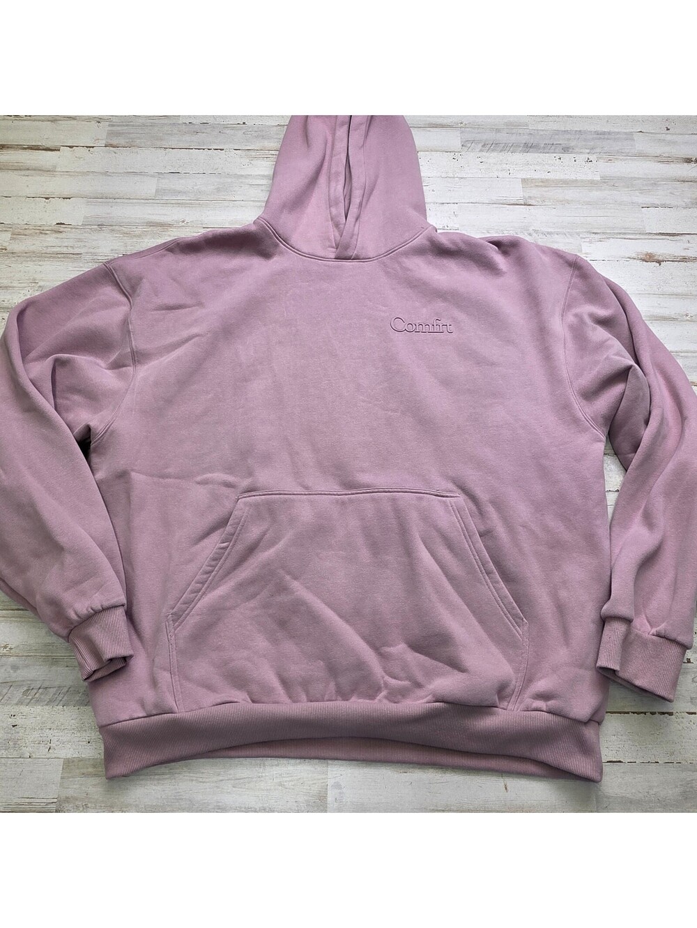 Comfrt Hoodie Sweatshirt 3XL Lavender Oversized Pullover Cozy Casual Cotton Blnd